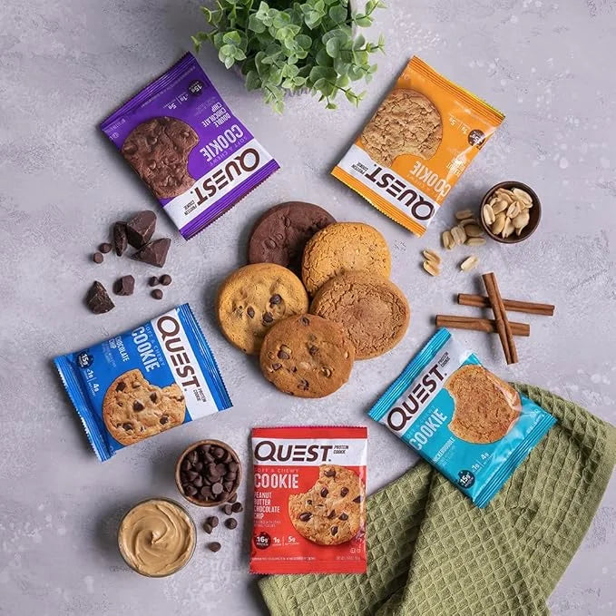 Quest Nutrition Chocolate Chip Protein Cookie; Keto Friendly; High Protein; Low Carb; 12 Count - Product Image
