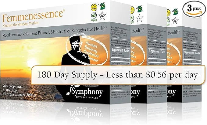 Femmenessence MacaHarmony – Scientifically Proven to Support Hormone Balance for Women, Regular Menstrual Cycle, PMS, Acne...