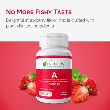 EZ Melts Dissolvable Vitamin A 5,000 2-Month Supply