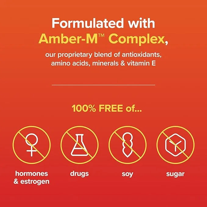 Amberen: Safe Multi-Symptom Menopause Relief. Clinically Shown to Relieve 12 Menopause Symptoms: Hot Flashes, Night Sweats...