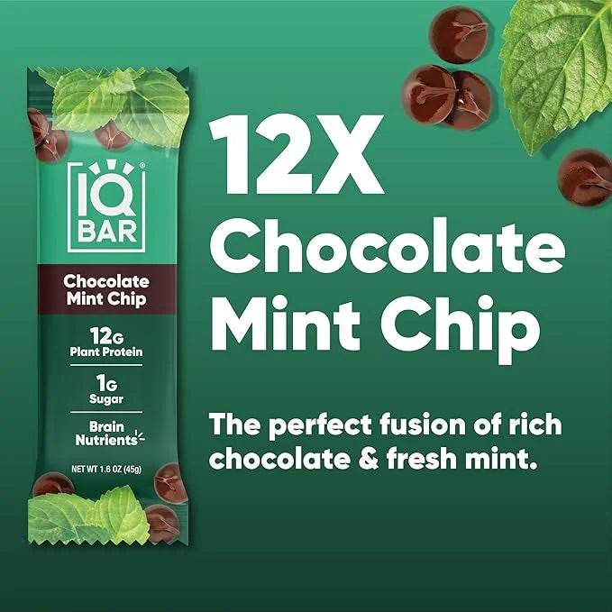 IQBAR Brain and Body Keto Protein Bars 12-Count Energy