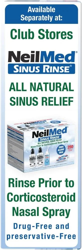 NeilMed NasaMist Isotonic Saline Spray. Soothe, 177mL. Contains 3 NasaMist