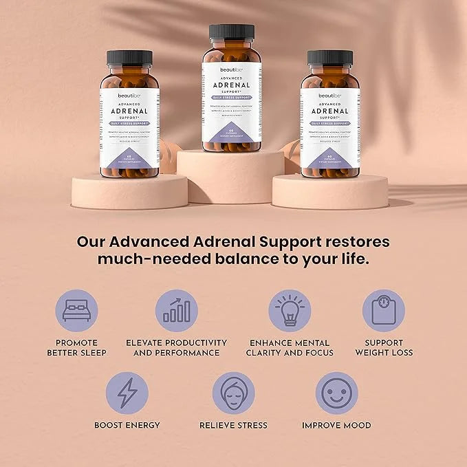 Adrenal Support for Women & Men 60 Non-GMO