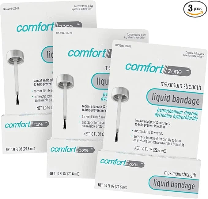 Comfort Zone Liquid Bandage, Antiseptic and 1 Ounce 3)