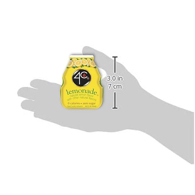4C Sugar Free A Liquid Water Enhancer 12 Pack, Premium Natural Flavors, 0 Calories (Lemonade, 1.62 Ounce (Pack of 12)) - P...