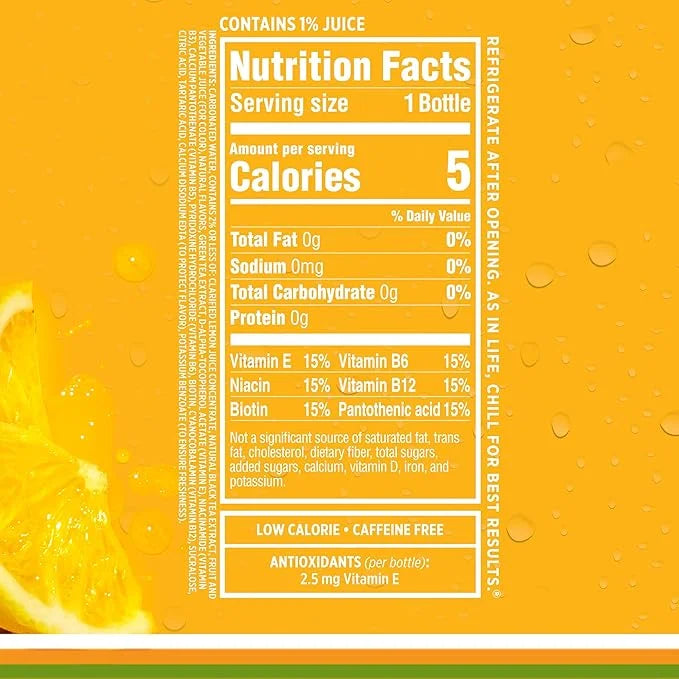 Sparkling Ice Tea + Lemonade Sparkling Water, Zero Sugar Flavored Water, with Vitamins and Antioxidants, Low Calorie Bever...