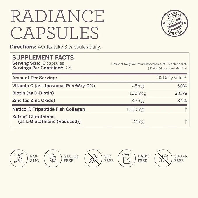 SUPERMOOD Radiance Collagen Supplements 84 Pills