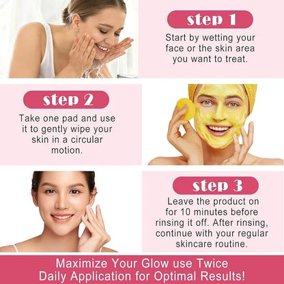 Turmeric Cleansing Pads, Kojic Acid and B5, Vitamin 40PCS