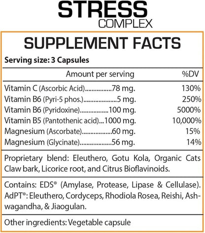 Stress Complex, Stress, Energy and Mood Support 60 Vegetarian