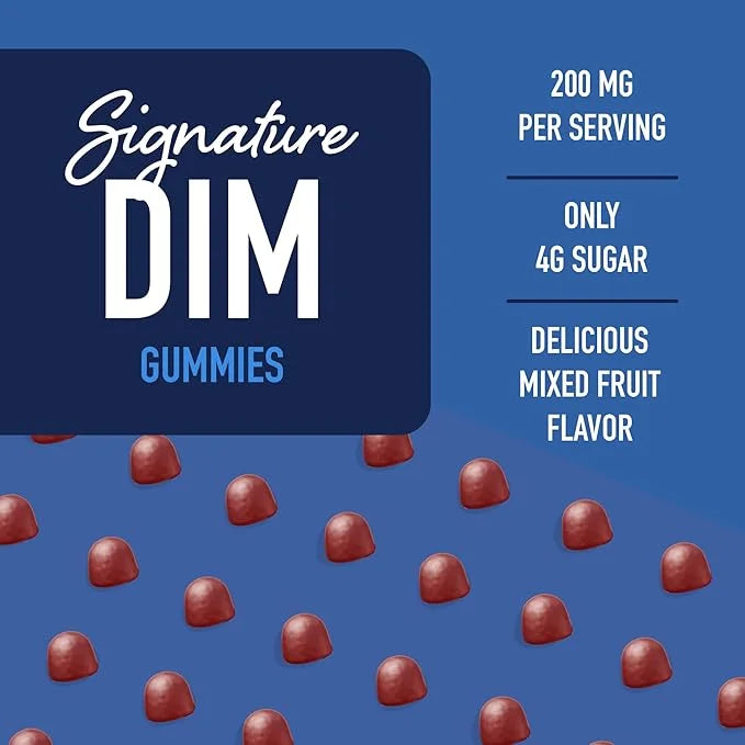 DIM Gummies | 200mg | Hormone Balance Gummies for PMS, Menopause, Hormonal Acne & More | Estrogen Balance & Detox for Wome...