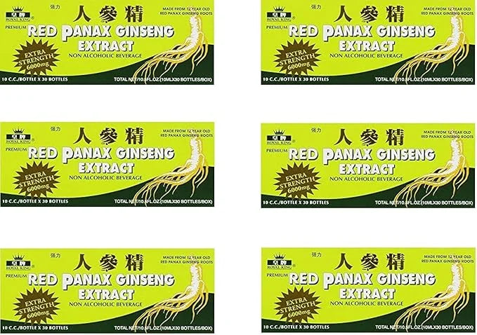 Royal King Red Panax Ginseng 30/10 6000mg (6 (6 Boxes)