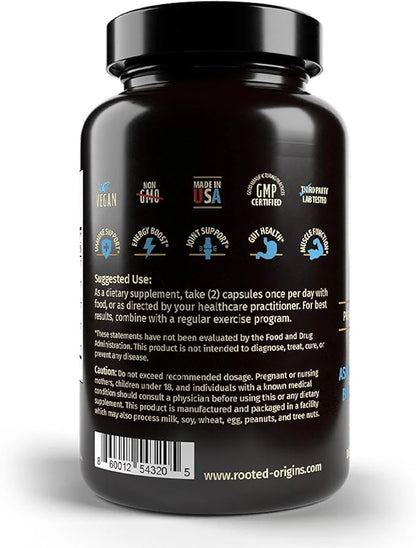 Sea Moss Capsules- Irish Sea Moss, Ashwagandha, Black Cumin Seed, Bladderwrack, Burdock Root & Magnesium- Immune Support, ...