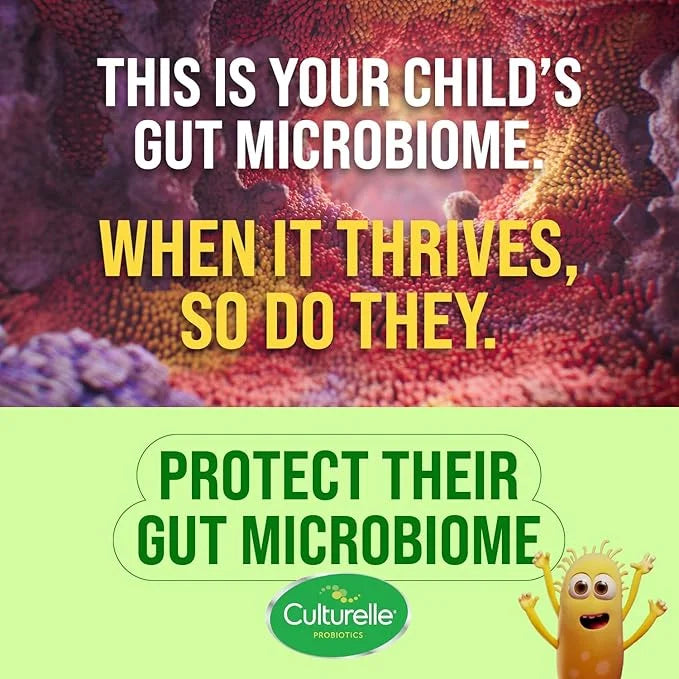Culturelle Kids Chewable Daily Probiotic for Kids, Ages 3+, 30 Count, #1 Pediatrician-Recommended Brand, Natural Berry Fla...