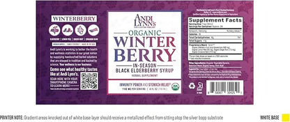 Andi Lynn's Winterberry Black Elderberry Syrup 4oz