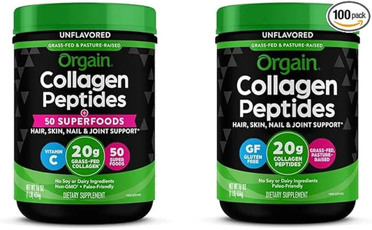 Orgain Hydrolyzed Collagen Powder + 50 20g Grass 20g Grass