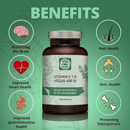Kala Health Vitamin E 8 Tocopherols 400 IU