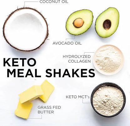 Keto Science Ketogenic Meal Shake Chocolate Dietary Supplement, Rich in MCTs and Protein, Packed with Collagen, Vitamins a...