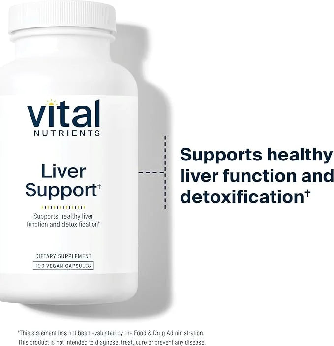 Vital Nutrients Liver Support Milk Thistle 120 Capsules