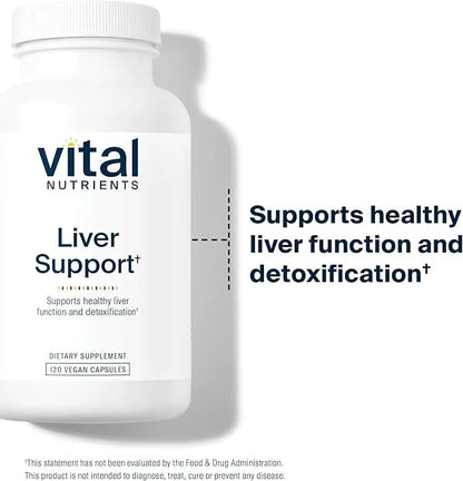 Vital Nutrients Liver Support Milk Thistle 120 Capsules
