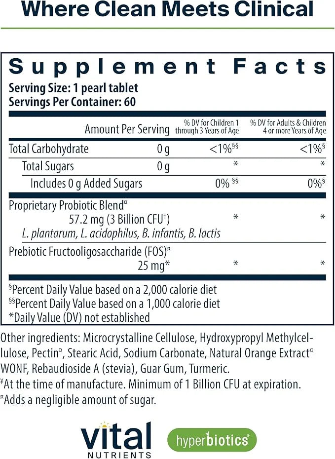Hyperbiotics Vital Nutrients Pro Kids Probiotic | Allergen-Free Toddler Probiotics for Kids | Targeted Immune, Gut, and Di...