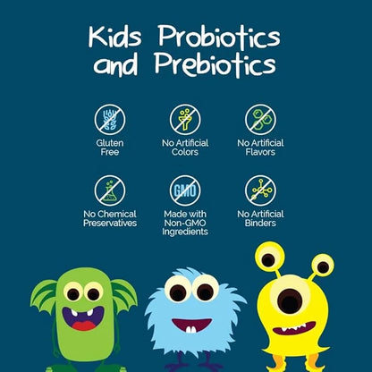 6 Billion CFU Kids Probiotics 10x More 2 Months