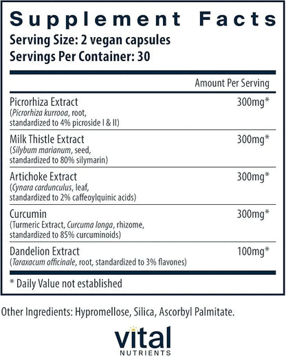 Vital Nutrients Liver Support II 60 Capsules