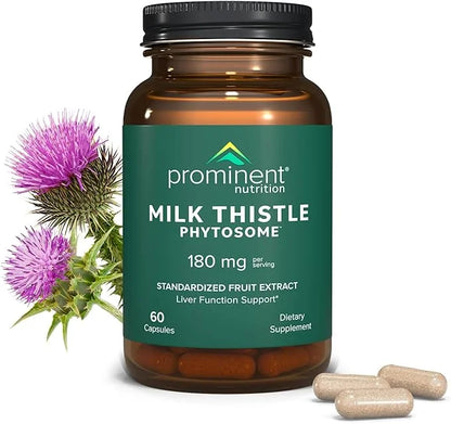 Milk Thistle Phytosome™ Supplement 180 mg, 60 Day