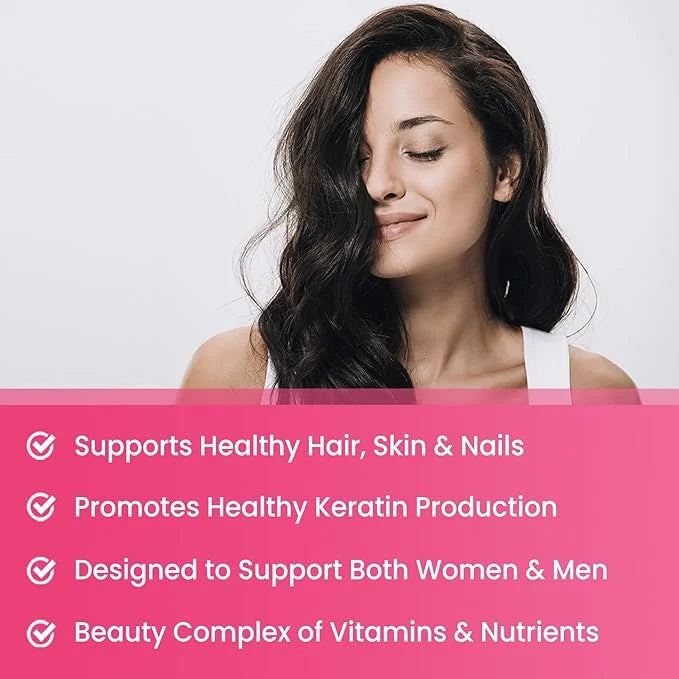 NutraChamps Hair Skin & Nails Gummies 5000mcg Biotin