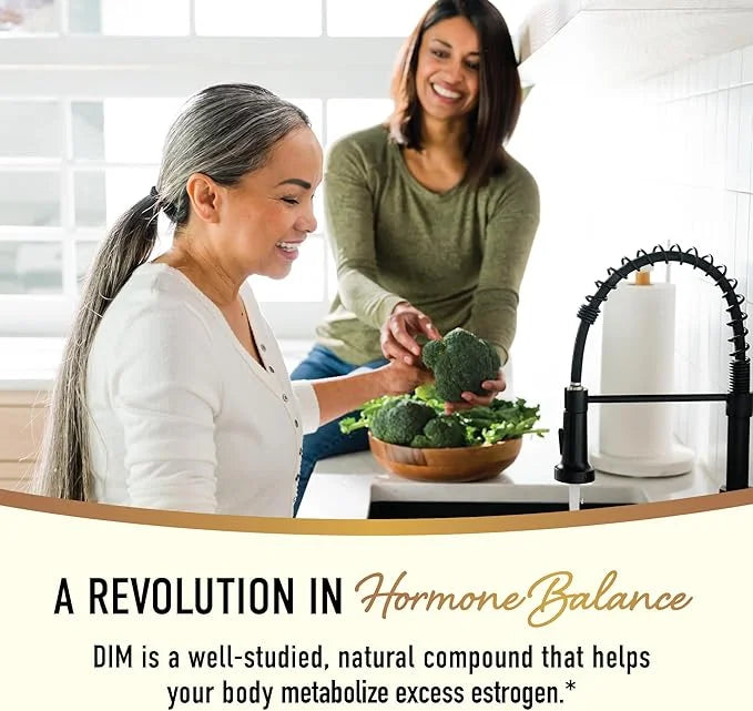DIM Liquid Drops Supplement 100mg for Estrogen Balance for Women & Men | Hormone Balance, Menopause Supplements for Women,...