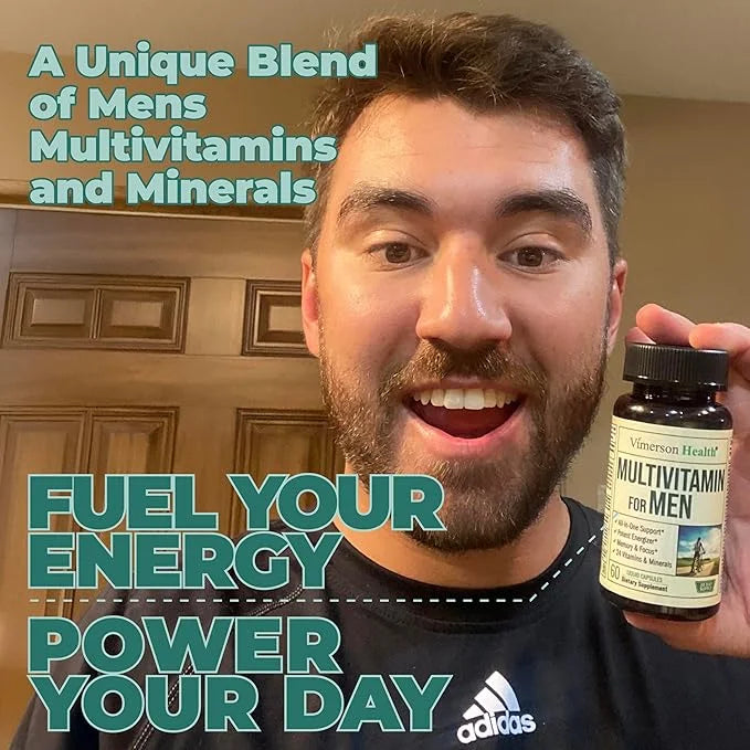 Multivitamin for Men - Daily Mens Multivitamins & Multiminerals with Vitamin A, C, D, E, B12, Zinc, Iron. Essential Vitami...