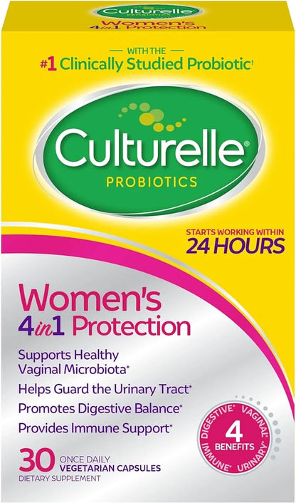 Culturelle 4-in-1 Probiotics for Women, Daily 30 Count