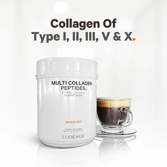 Codeage Multi Collagen Protein Powder Peptides, 2-Month Supply, 20 Ounces