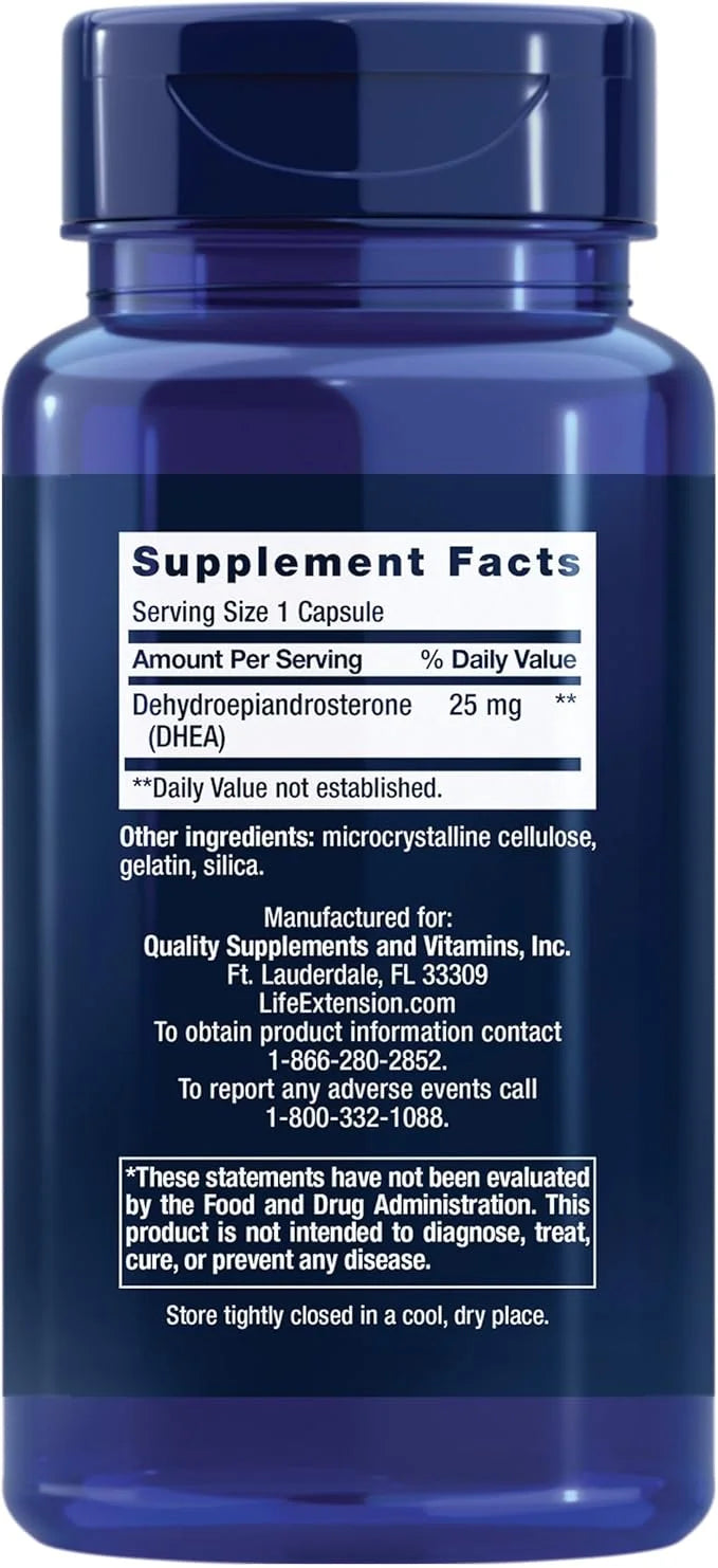 Life Extension DHEA 25mg and Optimized Ashwagandha - Supplements for Hormone Balance, Stress Relief, Immune and Cognitive ...