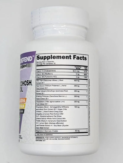 Clean Nutra Wild Yam Root Capsules with Red Clover Black Cohosh Evening Primrose Oil Chasteberry Dong Quai DIM Ashwagandha...