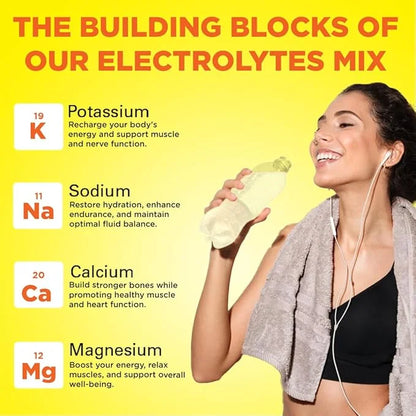 Keto Vitals Electrolytes Powder - Sugar Free Keto Electrolytes Powder with Potassium, Magnesium, Sodium, & Calcium - No Su...