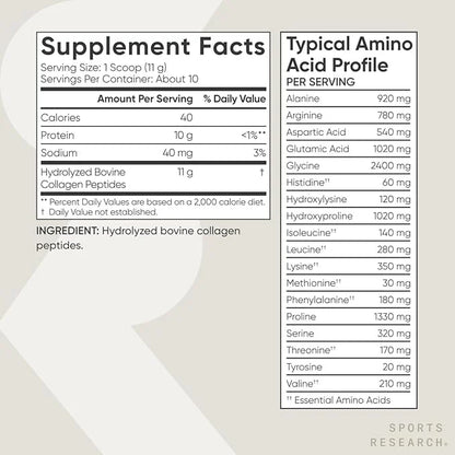 Sports Research Collagen Peptides 1 & 3 Collagen