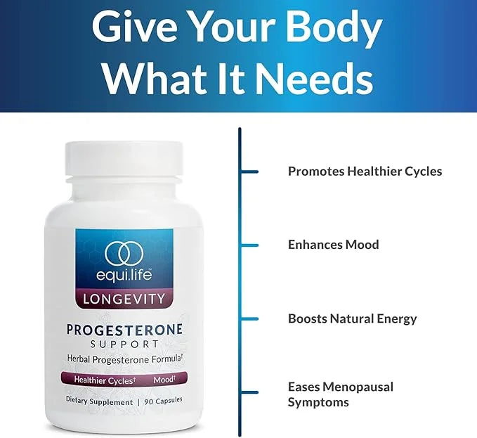 Equilife - Progesterone Support, Hormonal Balance for Women, Helps Promote Menstrual Pain Relief and Overall Balance, Rich...