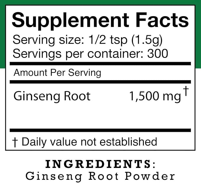 Stakich American Ginseng Root Powder 1 Pound (1 Pound)