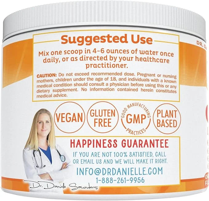 Doctor Danielle Gut Assist - Leaky Gut Repair Supplement Powder - Glutamine, Arabinogalactan, Licorice Root - Supports IBS...