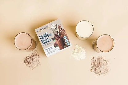 WonderSlim Plant Based Meal Replacement Shake, Variety Pack, 15g Protein, Keto Friendly & Low Carb, 1g Sugar or Less, No G...