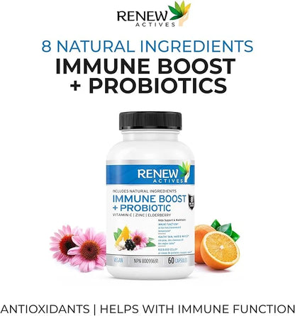 Renew Actives Wellness Support Supplement: Elderberry 60 Vegan