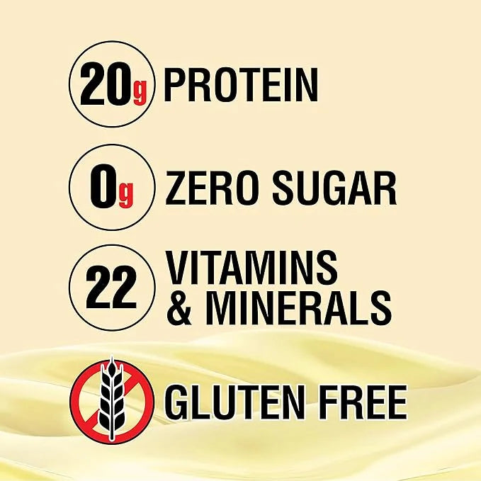 Lean Body Ready-to-Drink Vanilla Protein Shake, 20g Protein, Whey Blend, 0 Sugar, Gluten Free, 22 Vitamins & Minerals, (Re...