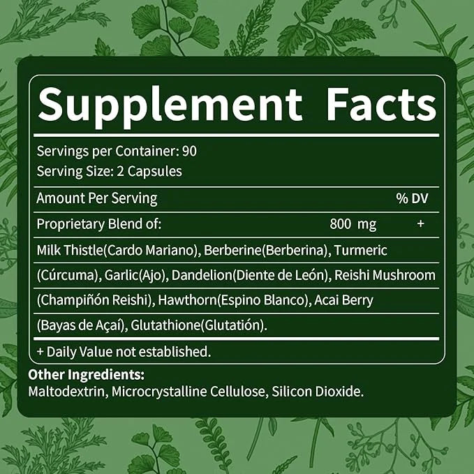 Herbal Complex Extract, Milk Thistle Berberine 240 capsules