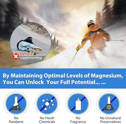 Magnesium Oil Spray - Magnesium Oil for feet - 100% Pure Magnesium Oil Spray Organic Natural Magnesium Spray - Nourish The...