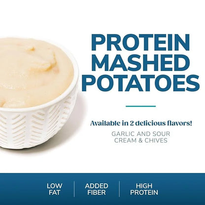 WonderSlim Instant Mashed Potatoes, Sour Cream & Chives, 11g Protein, No Fat, Gluten Free (7ct) - Product Image