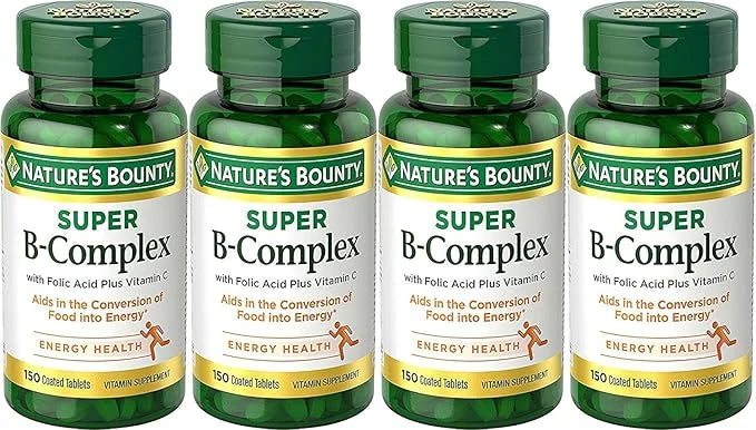 Nature's Bounty B-Complex with Folic Acid 150 Each 4)