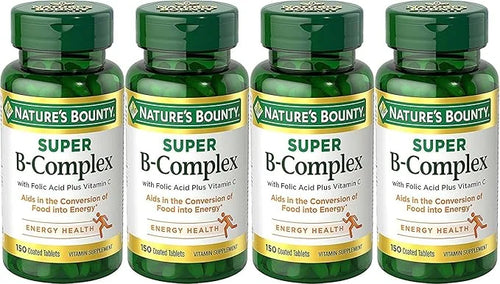 Nature's Bounty B-Complex with Folic Acid 150 Each 4)