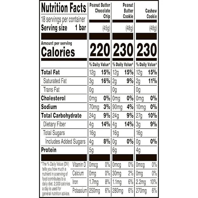 Larabar Variety Pack, Gluten Free Vegan 18 Bars, 1 lb 14 oz