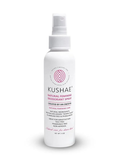 Kushae Natural Feminine Deodorant Spray 4 oz
