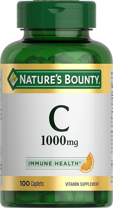Nature's Bounty Vitamin C 1000mg, Immune 1 Pack, 100 Caplets